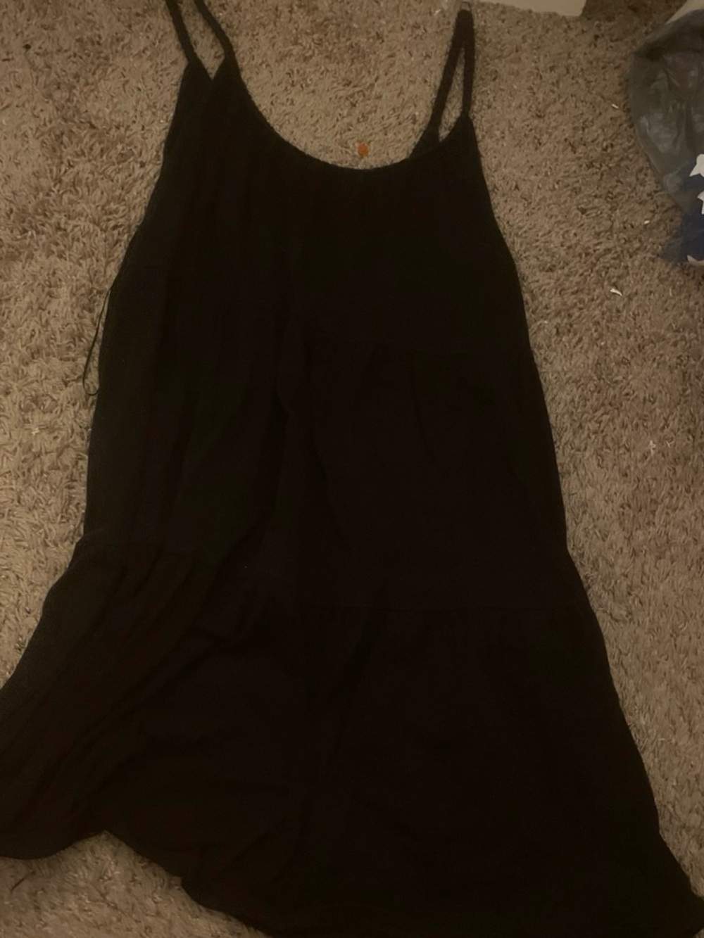 Old Navy Black Mini Tiered Spaghetti Strap Dress - Picture 1 of 2